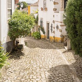 Straat in Óbidos - Reis Fotografie in Portugal van Henrike Schenk