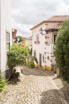 Straat in Óbidos - Reis Fotografie in Portugal van Henrike Schenk