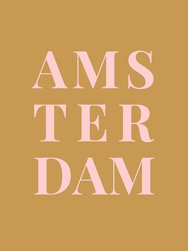 Amsterdam (in goud/roze)