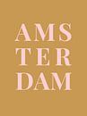 Amsterdam (in goud/roze) van MarcoZoutmanDesign thumbnail