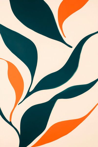 Blätter Muster von Poster Art Shop