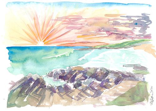 Une côte rude et romantique Les Hébrides extérieures Harris Ecosse