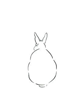 Bunny Minimalismus von Karen Kaspar