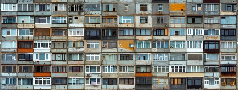 Metropolitaanse architectuur van fernlichtsicht