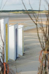 Strandhuisjes in Zeeland van Marian Sintemaartensdijk