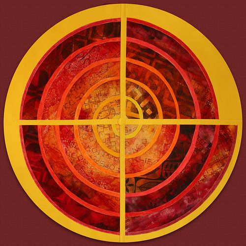 spirale de feu sur Hella Kuipers