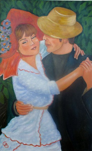 Dancing couple. by Gloria Gill