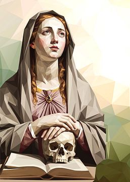 The Penitent Magdalene Lowpoly