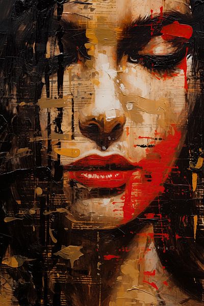 Women's face by Wall Wonder