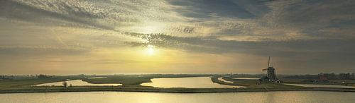 Molen het Noorden Texel Zonsondergang