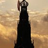 St. Bavo bij zonsondergang (2020) van Eric Oudendijk