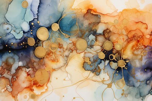 Betoverende aquarel kunstwerk