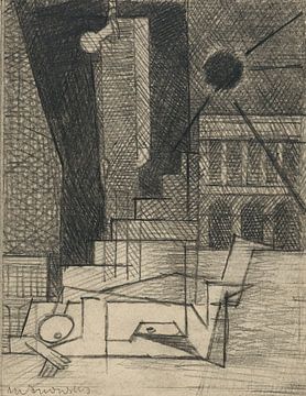 Louis Marcoussis - Zeichnung für Aurelia; VII Place de la Concorde von Peter Balan
