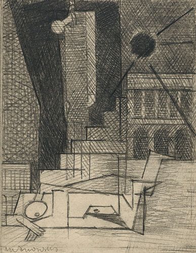 Louis Marcoussis - Drawing for Aurelia; VII Place de la Concorde
