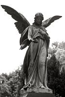 Sculpture of an angel in the St. Elisabeth cemetery