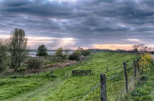 Sonnenuntergang auf dem Lek