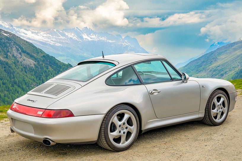 Porsche 911 sports car in the Alps by Sjoerd van der Wal Photography