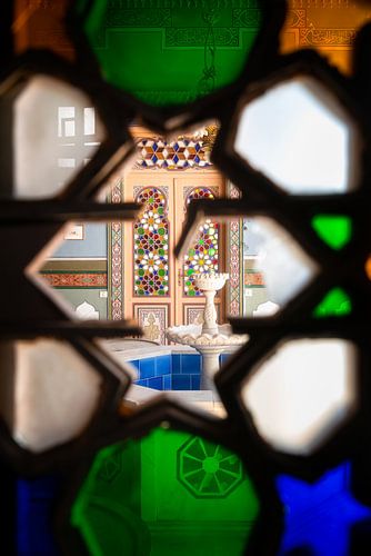 Looking through to Fountain in Abandoned Building. by Roman Robroek - Photos of Abandoned Buildings