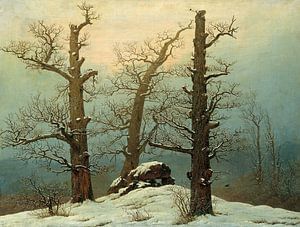 Hünengrab im Schnee,  Caspar David Friedrich