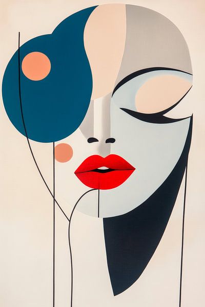 Jeu de couleurs de la beauté silencieuse par Poster Art Shop