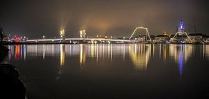 Skyline de Kampen à l'IJssel la nuit sur Sjoerd van der Wal Photographie