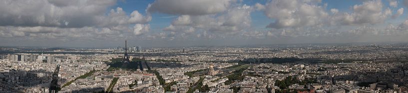 Kleur panorama Parijs van Mark Koster