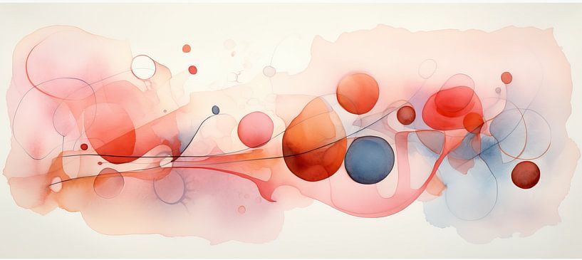 Aquarell Abstrakt 260986 von Abstraktes Gemälde