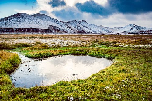 Thermale rivier in Landmannalaugar, IJsland