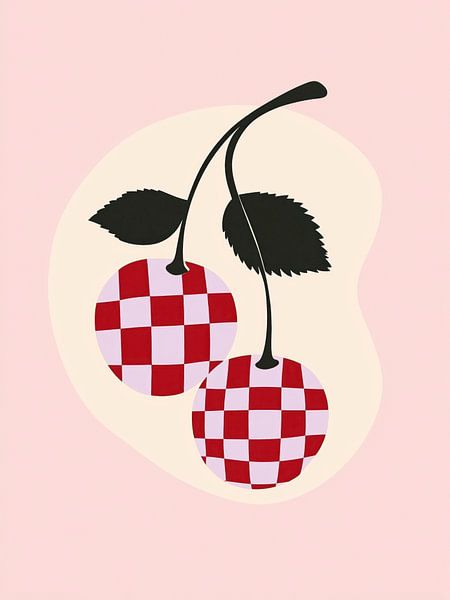 Plaid cherries by Treechild