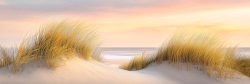 Zandduinen in zacht licht