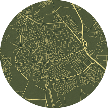 Kaart van Bussum in Groen Goud van Map Art Studio