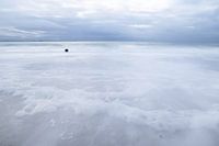 Retreating sea