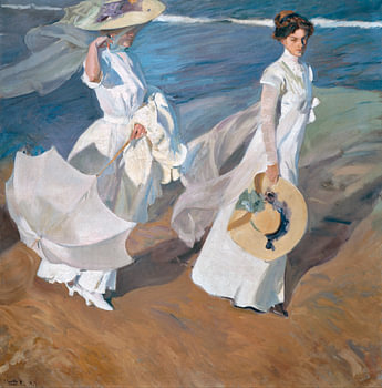 Marche sur la côte, Joaquín Sorolla y Bastida