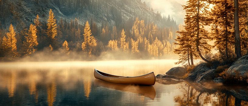 Idyllic morning scene by the lake by Poster Art Shop