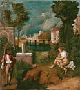 Das Gewitter, Giorgione von Meisterhafte Meister Miniaturansicht
