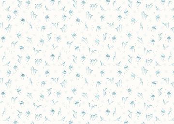 Fische im Glück blau von Kimfaesdesign