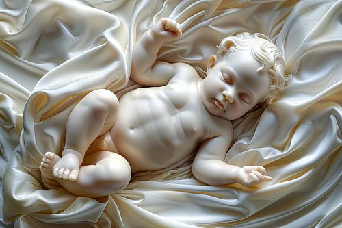 Baby in womb digital image