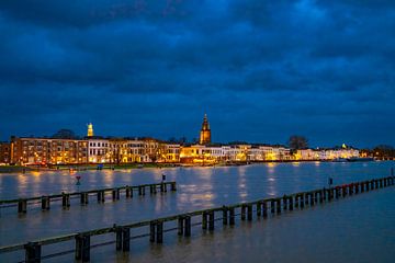 Zutphen aan de IJssel met hoog water