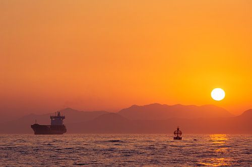 Hong Kong zonsondergang