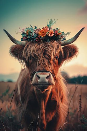 Schottische Highlander: Königliches Porträt von ByNoukk