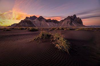 Coucher de soleil à Vestrahorn