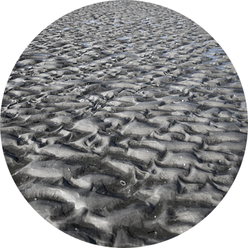 Amelander strand met grillige structuur