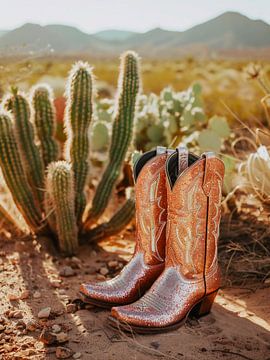 Western cowgirl glitter laarzen van haroulita