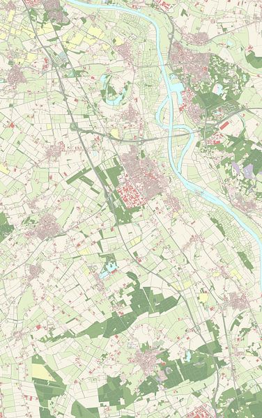 Map of Boxmeer by Rebel Ontwerp