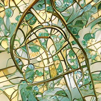 Delft Jugendstil Landkaart