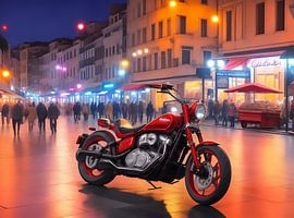 Rode café racer van DeVerviersBelgium