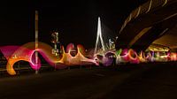 Lightpainting under the Erasmus Bridge in Rotterdam by Licht! Fotografie thumbnail