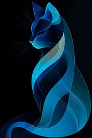 The simple elegance of a cat by Poster Art Shop