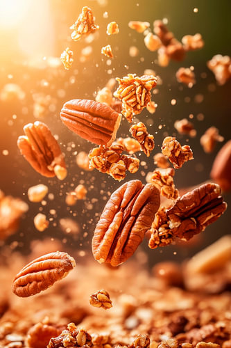 Nut variety in a river - caramelised pecan