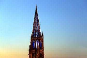 Tour de la cathédrale illuminée de Fribourg sur Patrick Lohmüller
